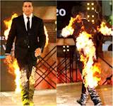 Unbelievable! Akshay Kumar sets himself on fire apparently to promote Kesari