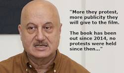 Actor Anupam Kher addresses media over his film The Accidental Prime Minister